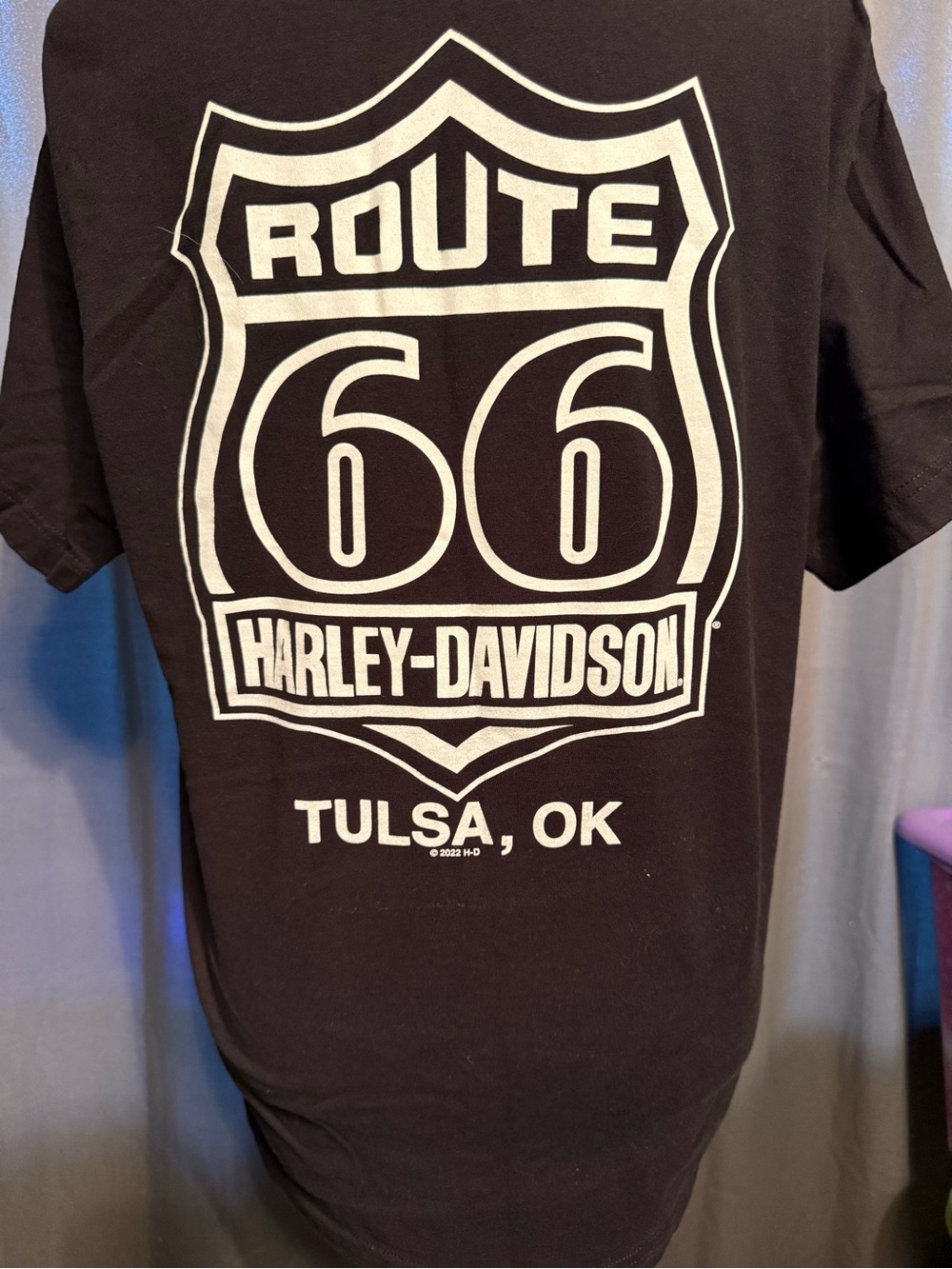 Harley-Davidson  Black Graphic Tee - Route 66 - Picture 3 of 5